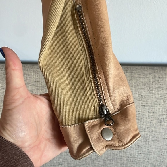 Free People Leather Jacket Size L - Picture 7 of 13